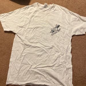 White Straight Edge Worldwide Tee